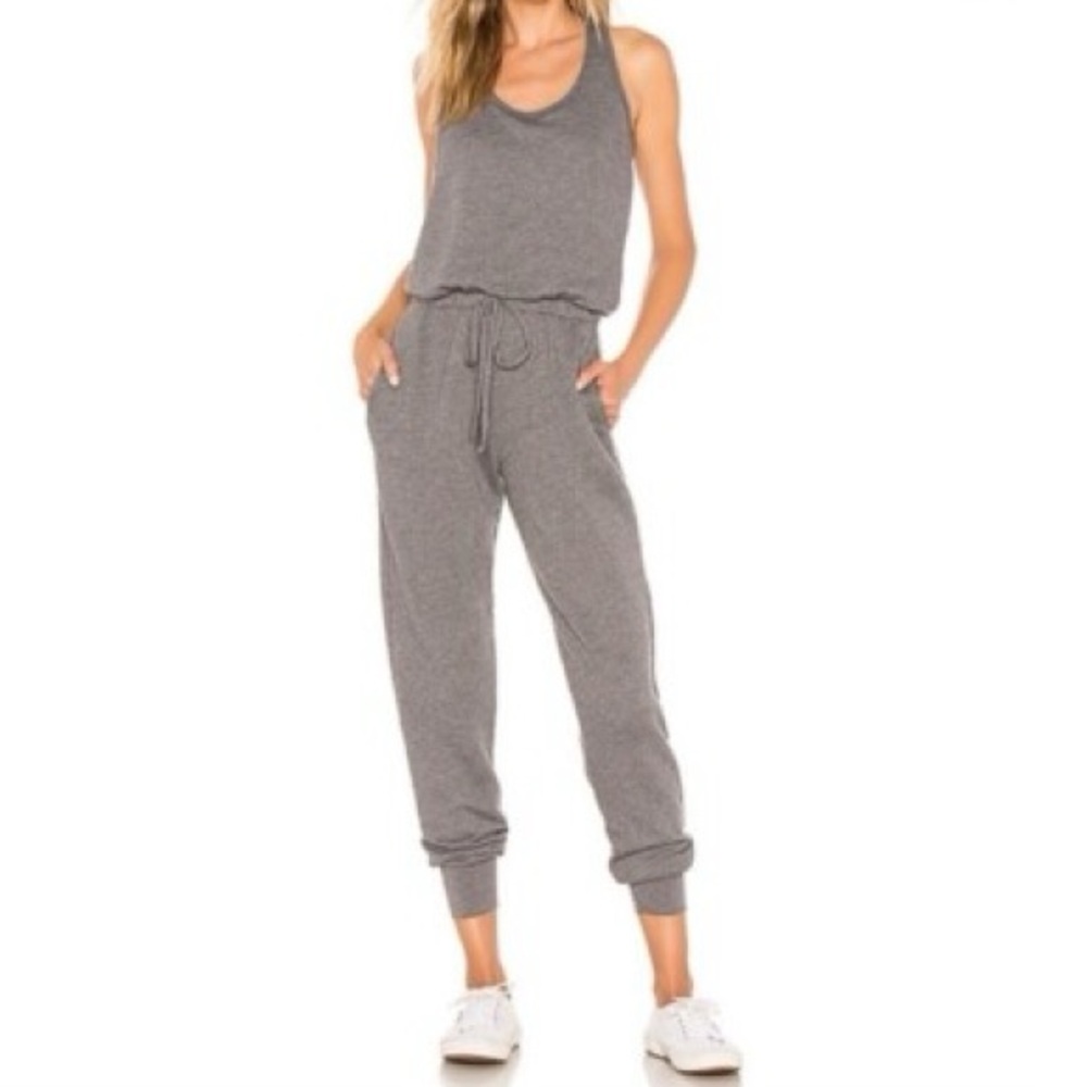 Young Fabulous & Broke Charcoal Jogger Jumpsuit NWT